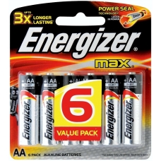 Батарейки Energizer MAX E91/AA 6 шт.