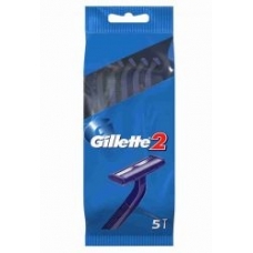 Бритвы одноразовые  Gillette 2 лезвиями и увлажняющей полосой 5 шт