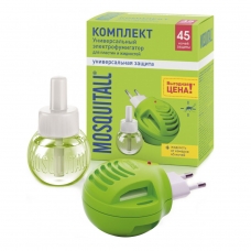 Mosquitall Универсальная защита Комплекты от комаров прибор + жидкость 45 ночей