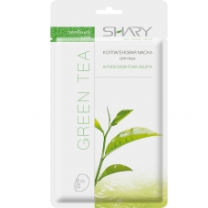 Shary Антиоксидантная защита  Маска для лица на тканевой основе Зеленый чай 25 г.