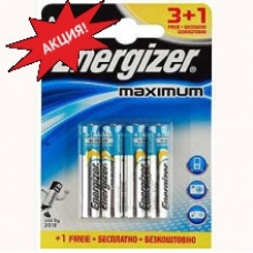 Батарейки Energizer MAXimum E92/AAА 3+1 шт.