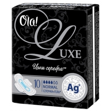 Гигиенические прокладки Ola! Ultra Luxe Ионы серебра Normal 10 шт