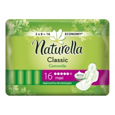 Прокладки Naturella Classic Camomile Maxi Duo с крылышками 16 шт.