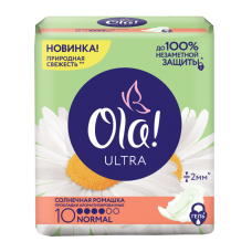 Гигиенические прокладки Ola! Ultra Normal Солнечная ромашка 10шт.